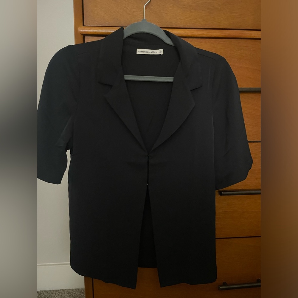 Abercrombie Satin Hook and Eye Shirt